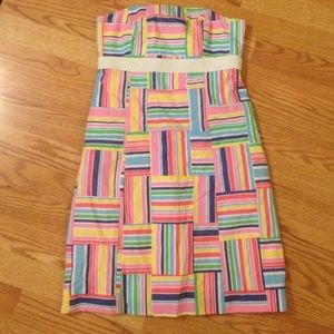 Multi colored strapless Lilly Pulitzer dress